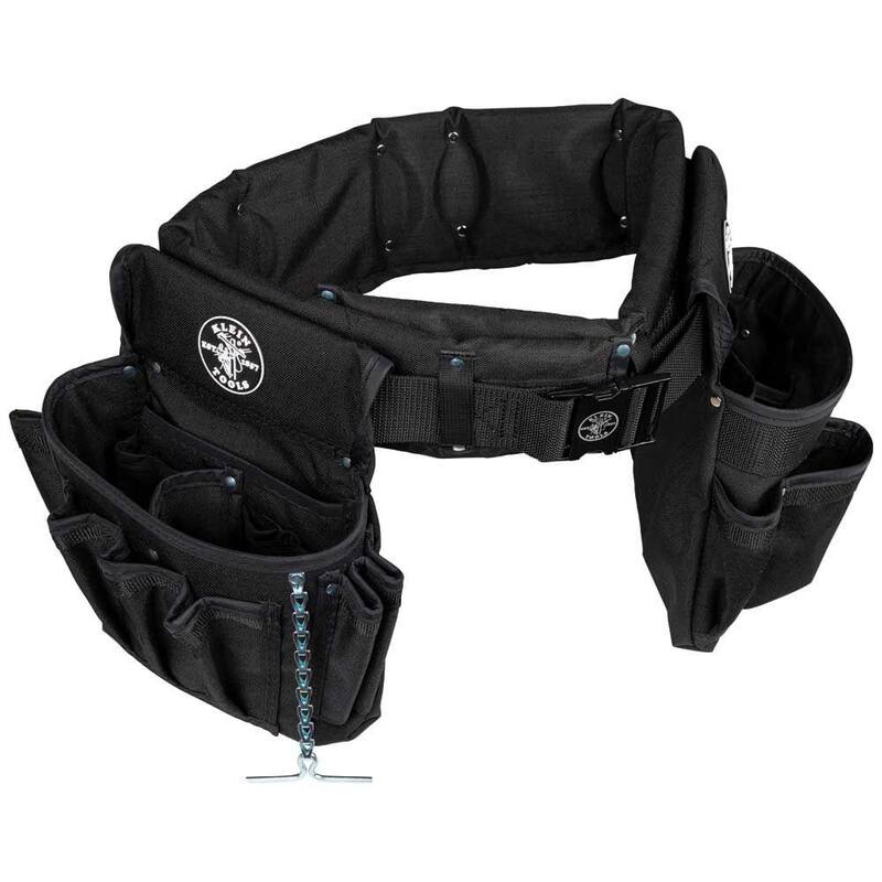 Klein Tools Electrician's Padded Tool Belt/Pouch Combo, 27-Pocket, 4-Piece, M - 5710M
