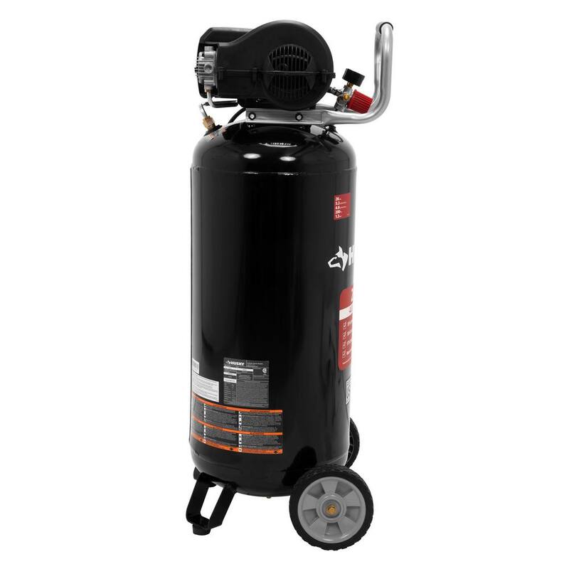 Husky 20 Gal. 200 PSI Oil Free Portable Vertical Electric Air Compressor - C202H