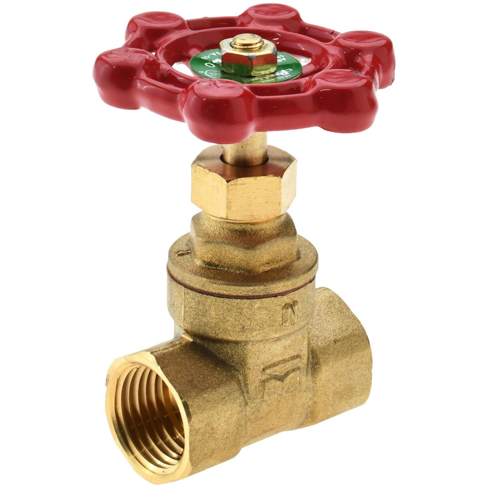 Merit Brass Gate Valve: Gate, 2" Pipe, FNPT x FNPT, 316 Stainless Steel - VGT102-32