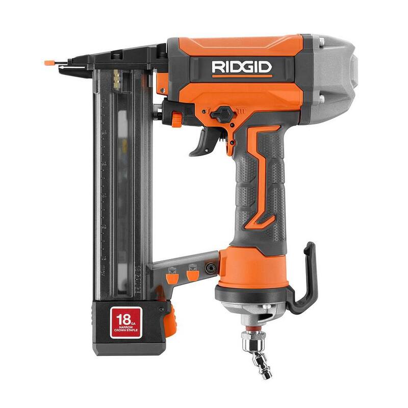 RIDGID 6 Gal. Portable Electric Pancake Air Compressor w/ 18GA Brad Nailer, 16GA Straight Finish Nailer, & 18GA Finish Stapler - R69603FK