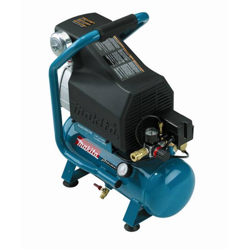 Makita 2.6 Gal. 2 HP Portable Electrical Hot Dog Air Compressor - MAC700