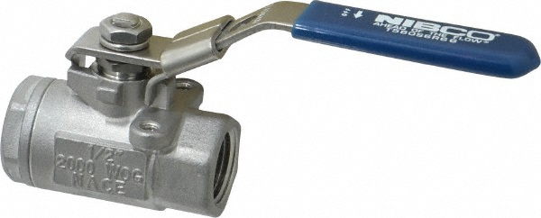NIBCO Standard Manual Ball Valve: 1/2" Pipe, Standard Port - NL94Q76
