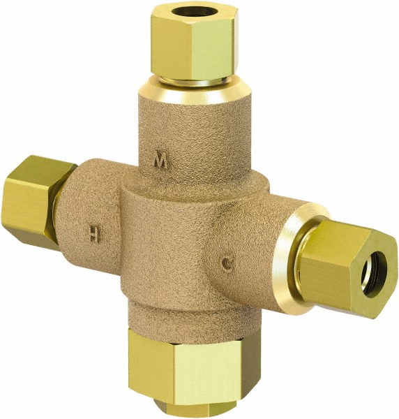 Watts 1/2" Pipe Lead Free Brass Water Mixing Valve & Unit - 0559130