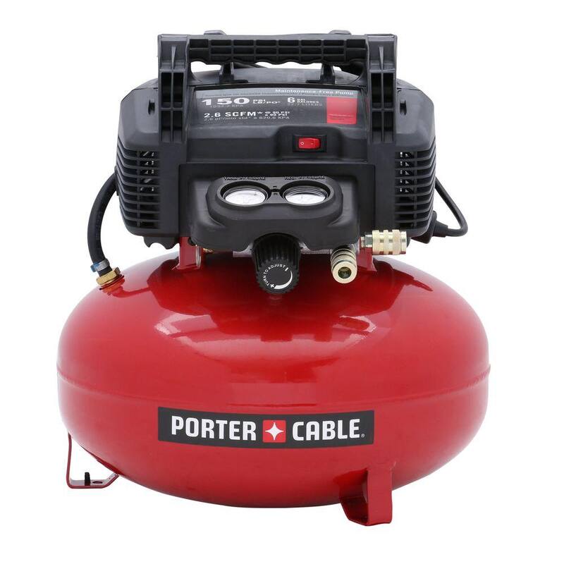 Porter-Cable 6 Gal. 150 PSI Portable Electric Pancake Air Compressor - C2002