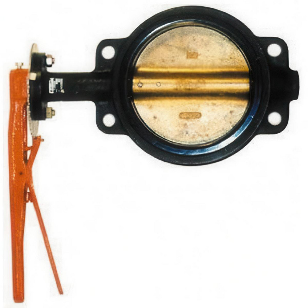Legend Valve Manual Wafer Butterfly Valve: 5" Pipe, Gear Handle - 116-465
