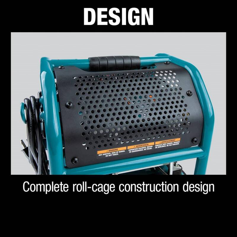 Makita Quiet Series 1/2 HP, 1 Gal. Compact, Oil-Free, Electric Air Compressor, and 18-Gauge Brad Nailer Combo Kit - MAC100QK1