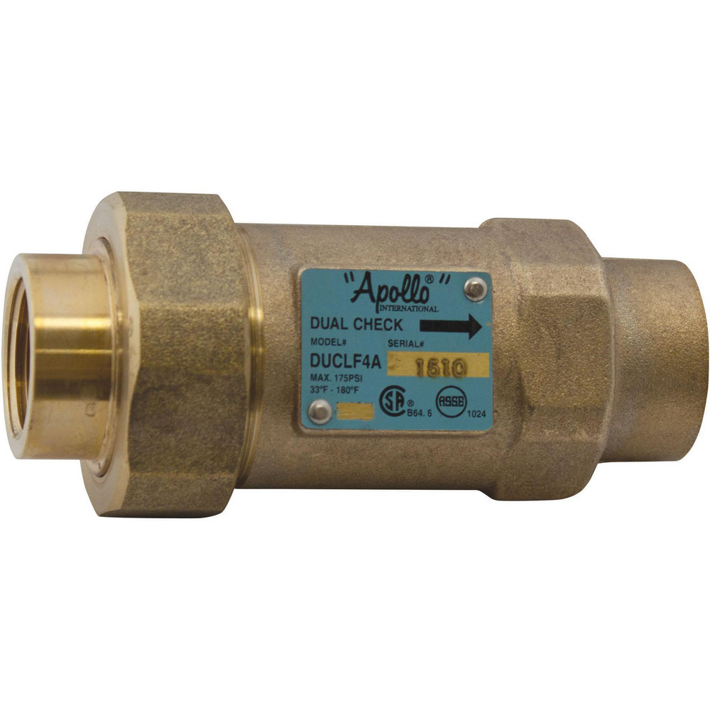 Conbraco 1/2 Thread, 175 psi WOG Rating, Bronze Reduced Pressure Backflow Preventer Valve - 4ALF203A2F