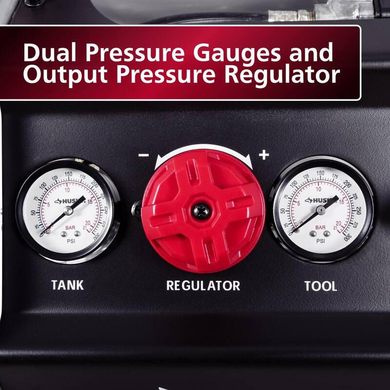 Husky 4.5 Gal. 175 PSI Portable Electric Quiet Air Compressor - 3320445