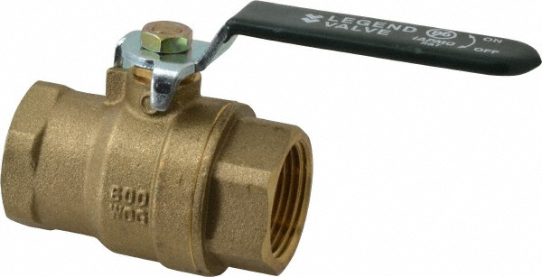 Legend Valve Full Port Bi-Directional Manual Ball Valve: 1/2" Pipe, Full Port - 101-023NL