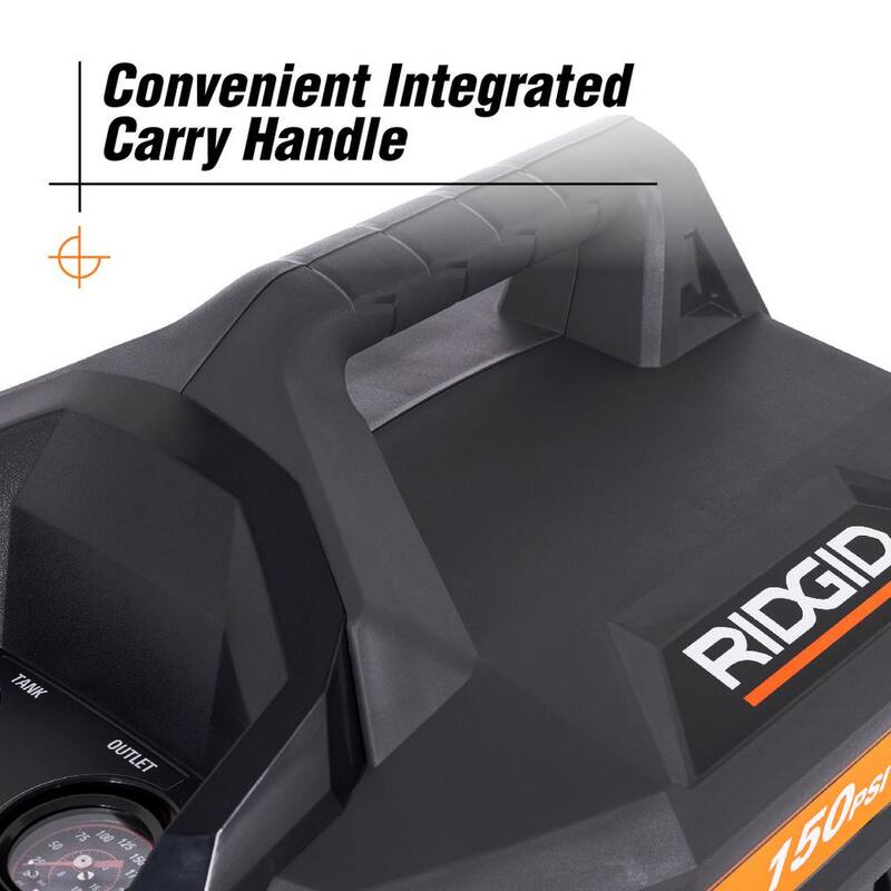 RIDGID RDGD 6 gal. 150 PSI Portable Electric Pancake Air Compressor - 02106416