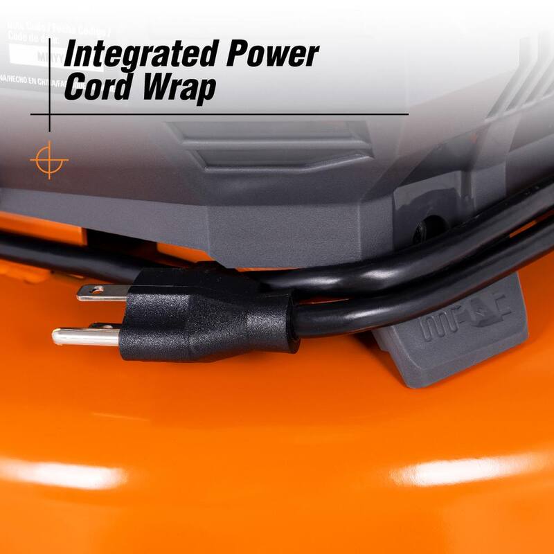 RIDGID RDGD 6 gal. 150 PSI Portable Electric Pancake Air Compressor - 02106416