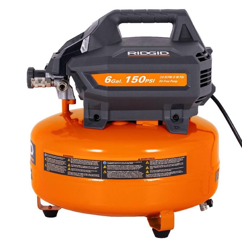 RIDGID RDGD 6 gal. 150 PSI Portable Electric Pancake Air Compressor - 02106416