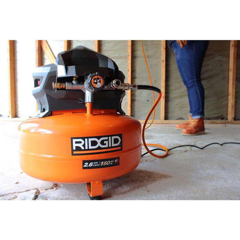 RIDGID RDGD 6 gal. 150 PSI Portable Electric Pancake Air Compressor - 02106416