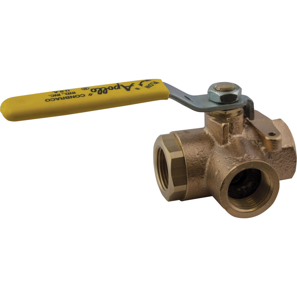 Apollo® Diversion Manual Ball Valve: 2" Pipe, Standard Port, Bronze - 7064801