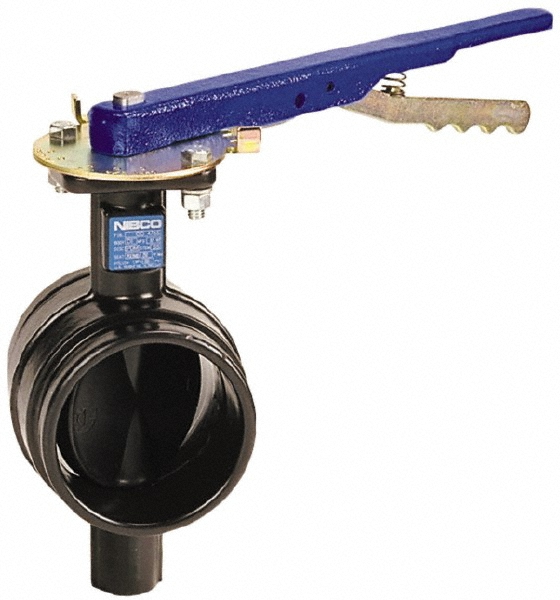 NIBCO Manual Flanged Butterfly Valve: 3" Pipe, Gear Handle - NLFR55F