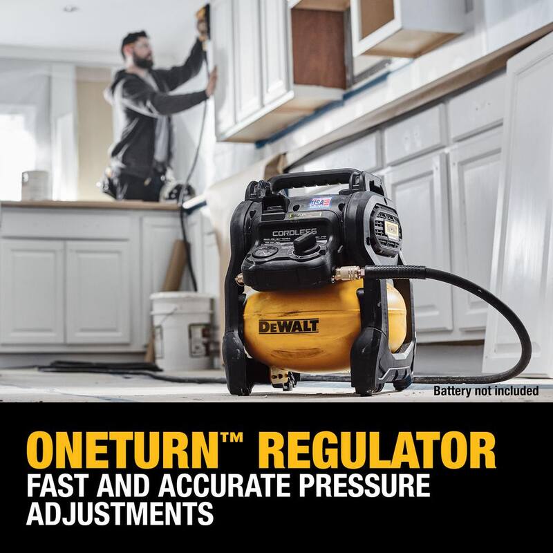 DEWALT 2.5 Gal. 140 psi Portable 20V Cordless Air Compressor with FLEXVOLT Advantage (Tool Only) - DCC2520B