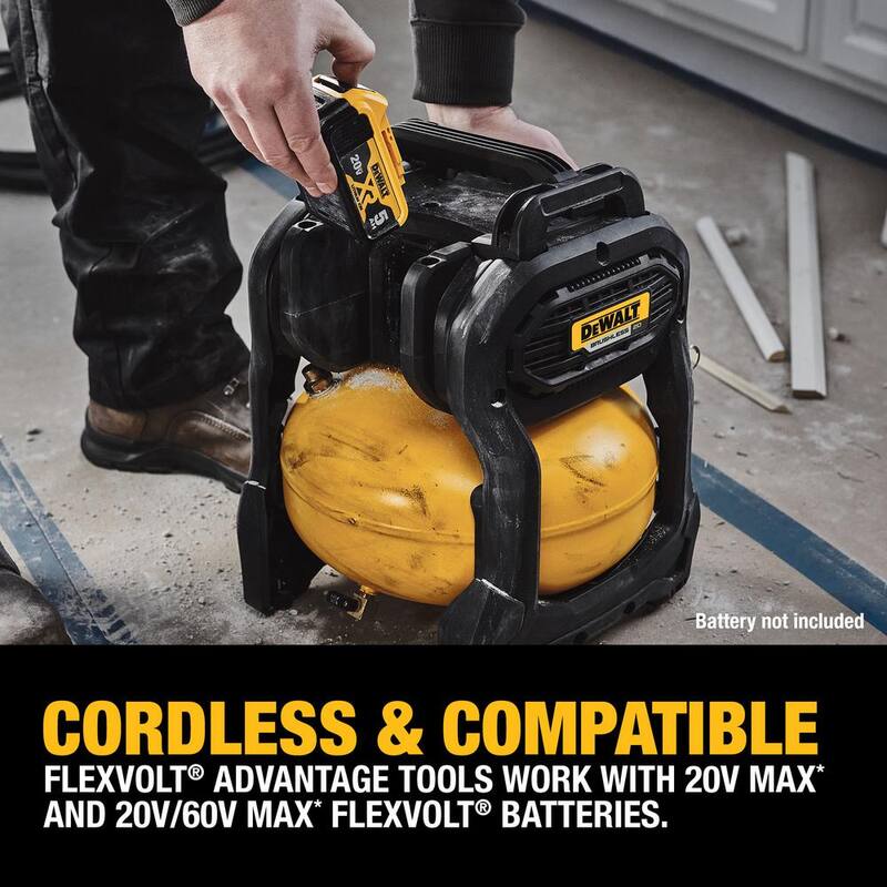 DEWALT 2.5 Gal. 140 psi Portable 20V Cordless Air Compressor with FLEXVOLT Advantage (Tool Only) - DCC2520B