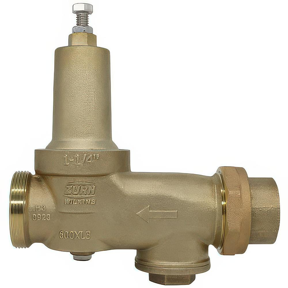 Zurn Pressure Reducing Valves: Pipe Size: 1.25; End Connection: FNPT x FNPT; Body Material: Bronze - 114-600XL3HR