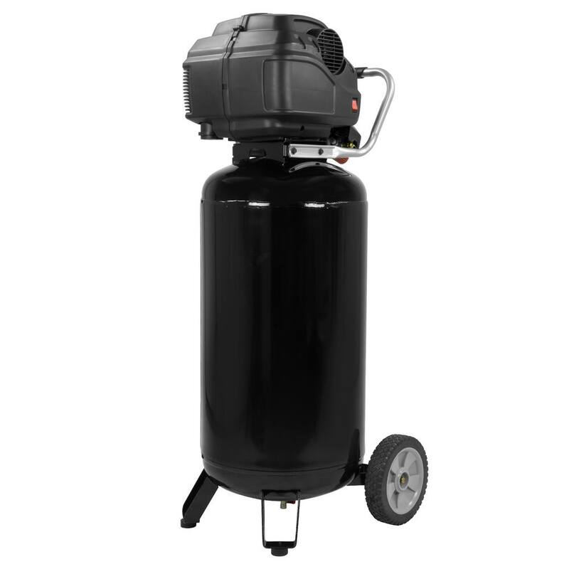 Husky 27 Gal. 200 PSI Oil Free Portable Vertical Electric Air Compressor - C271H