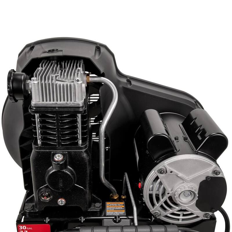 Husky 30 Gal. 175 PSI Oil Lubed Belt Drive Portable Vertical Electric Air Compressor - C304H