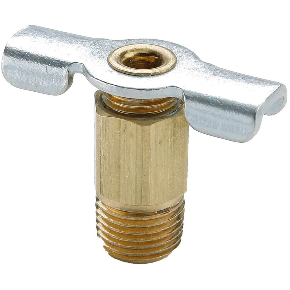 Parker 1/8" Pipe, Male Pipe Drain Cock & Shutoff Valve - DC601-2
