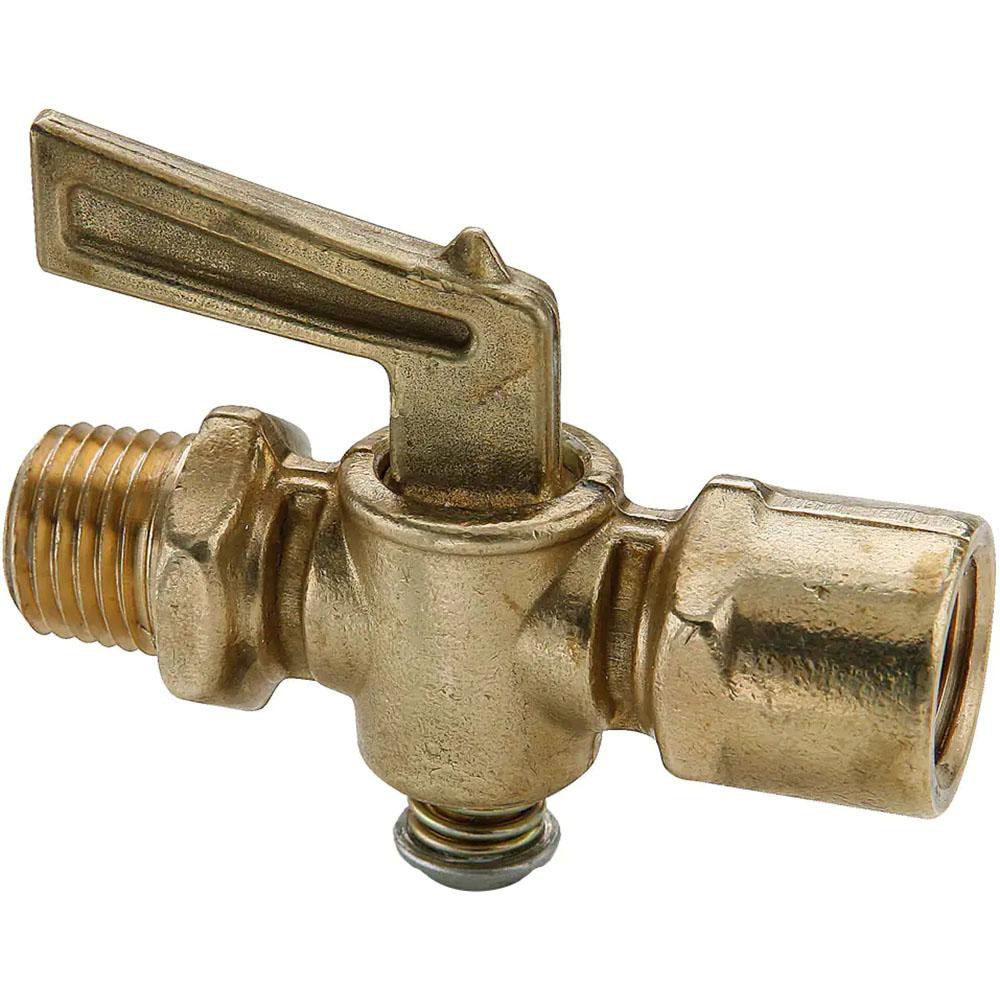 Parker 1/8" Pipe, Male Pipe Drain Cock & Shutoff Valve - DC601-2