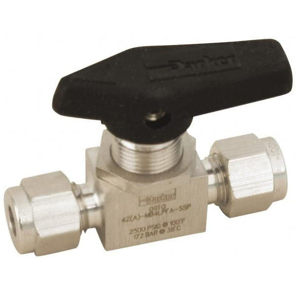 Parker 2-Way Manual Ball Valve: 3/8" Pipe - 6Z-B6LJ2-SSP