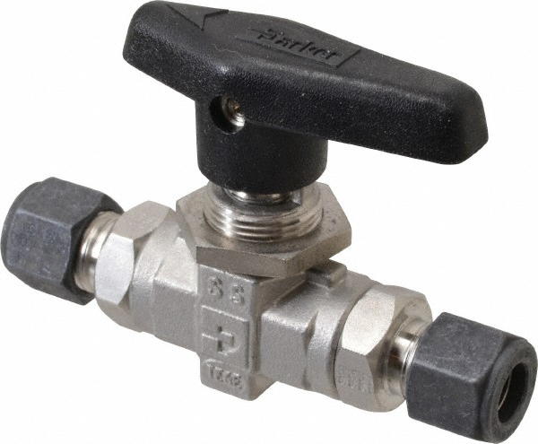 Parker 2-Way Manual Ball Valve: 3/8" Pipe - 6Z-B6LJ2-SSP