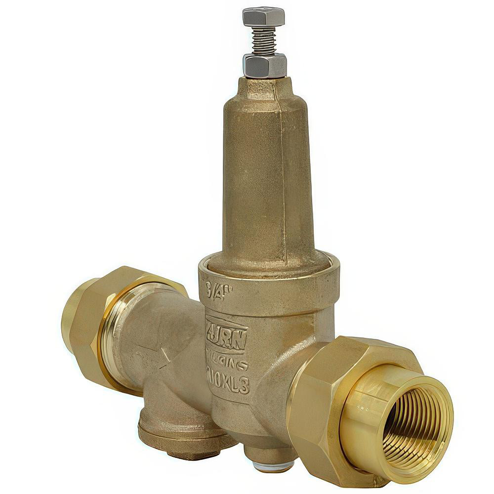 Zurn Pressure Reducing Valves: Pipe Size: 0.75; End Connection: Solder x Solder; Body Material: Bronze - 34-600XL3DUC