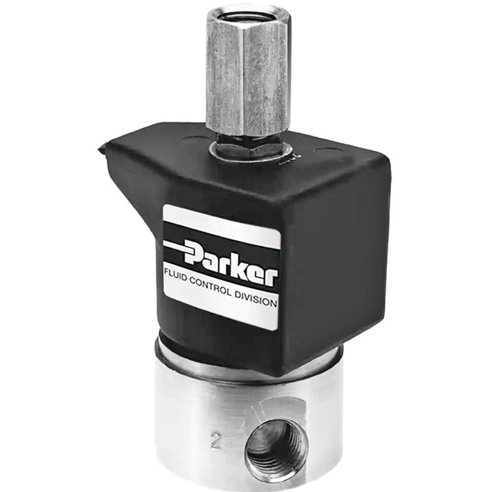 Parker Solenoid Valve: 1/4" Port, NPT - 71315SN2ENJ1N0C111C2