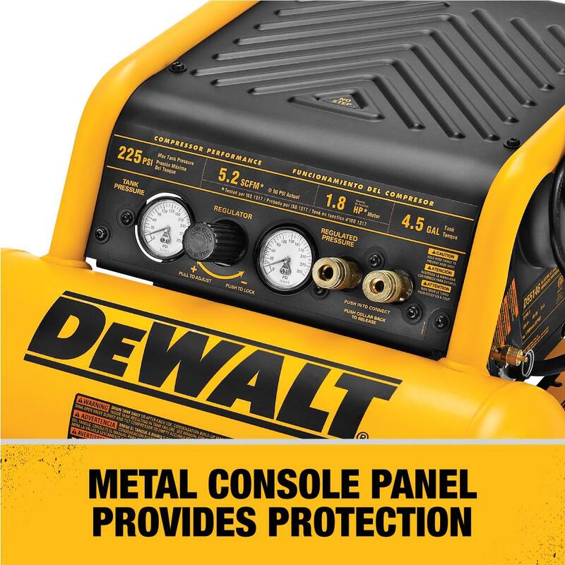 DEWALT 4.5 Gal. Portable Electric Air Compressor - D55146