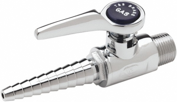 T&S Brass 3/8" Pipe, Ball Head Hose Gas Cock - BL-4000-01