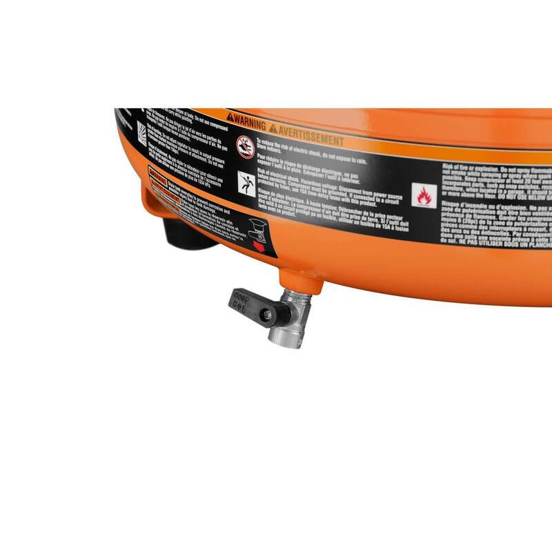 RIDGID 6 Gal. Electric Pancake Air Compressor and Pneumatic 18-Gauge 2-1/8 in. Brad Nailer - R69601FK