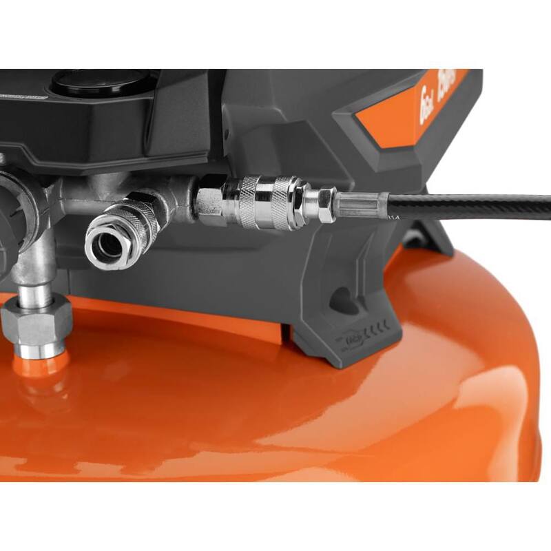 RIDGID 6 Gal. Electric Pancake Air Compressor and Pneumatic 18-Gauge 2-1/8 in. Brad Nailer - R69601FK