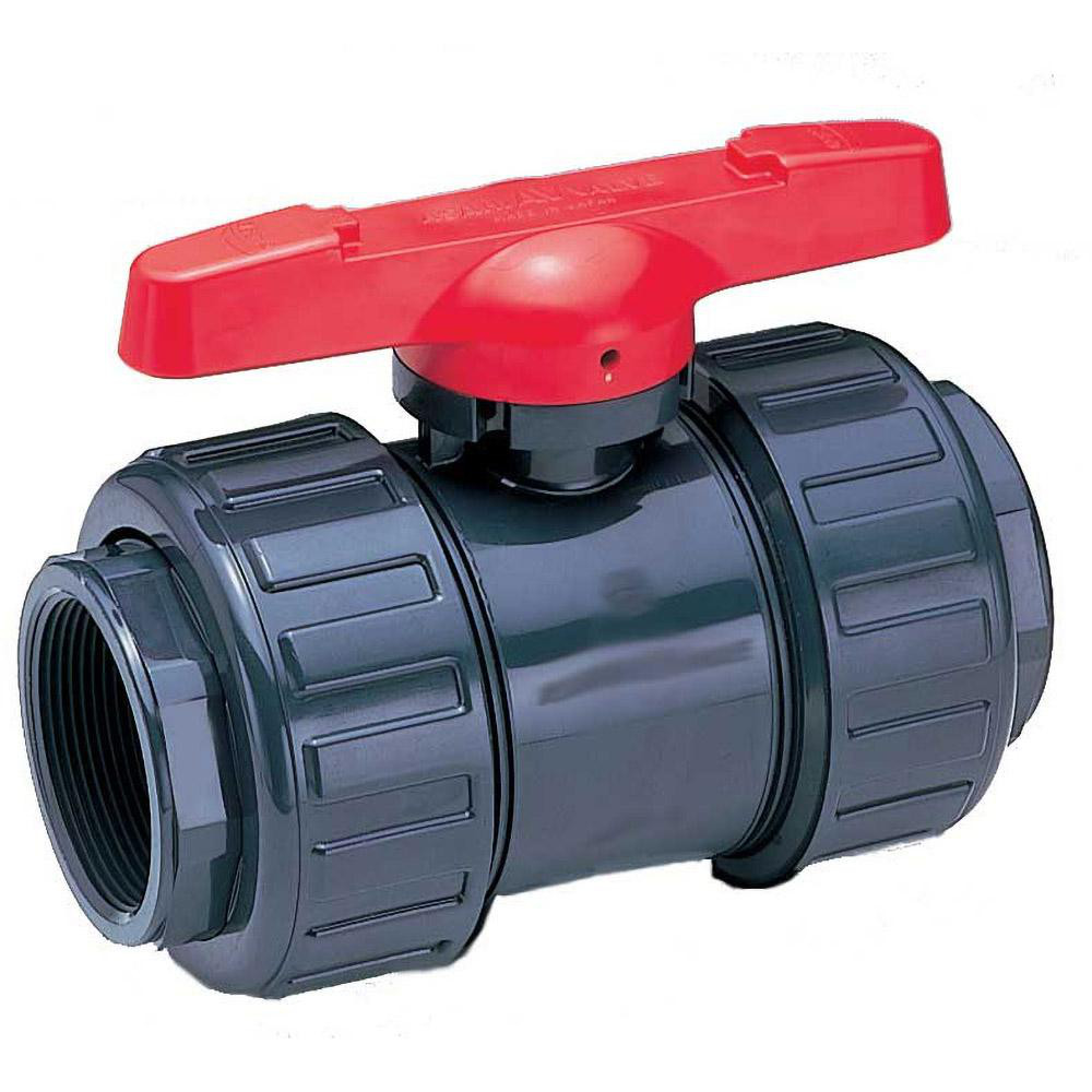 Asahi True Union Manual Ball Valve: 2-1/2" Pipe, Full Port - 1602025