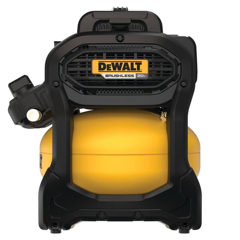 DEWALT 2.5 Gal. 140 psi Portable 20V Cordless Air Compressor Kit with FLEXVOLT Advantage, 6.0Ah FLEXVOLT Battery, and Charger - DCC2520T1