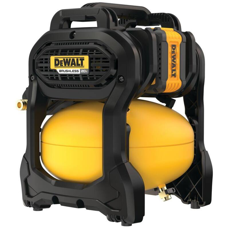 DEWALT 2.5 Gal. 140 psi Portable 20V Cordless Air Compressor Kit with FLEXVOLT Advantage, 6.0Ah FLEXVOLT Battery, and Charger - DCC2520T1