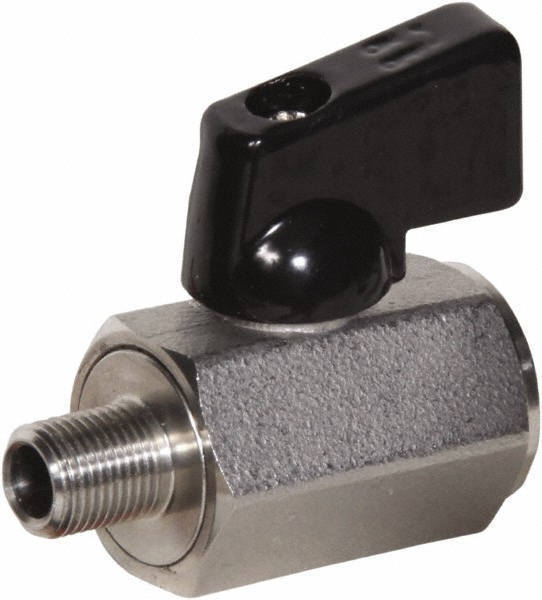USA Industrials Mini Manual Ball Valve: 3/8" Pipe, Standard Port - ZUSA-VLV-69