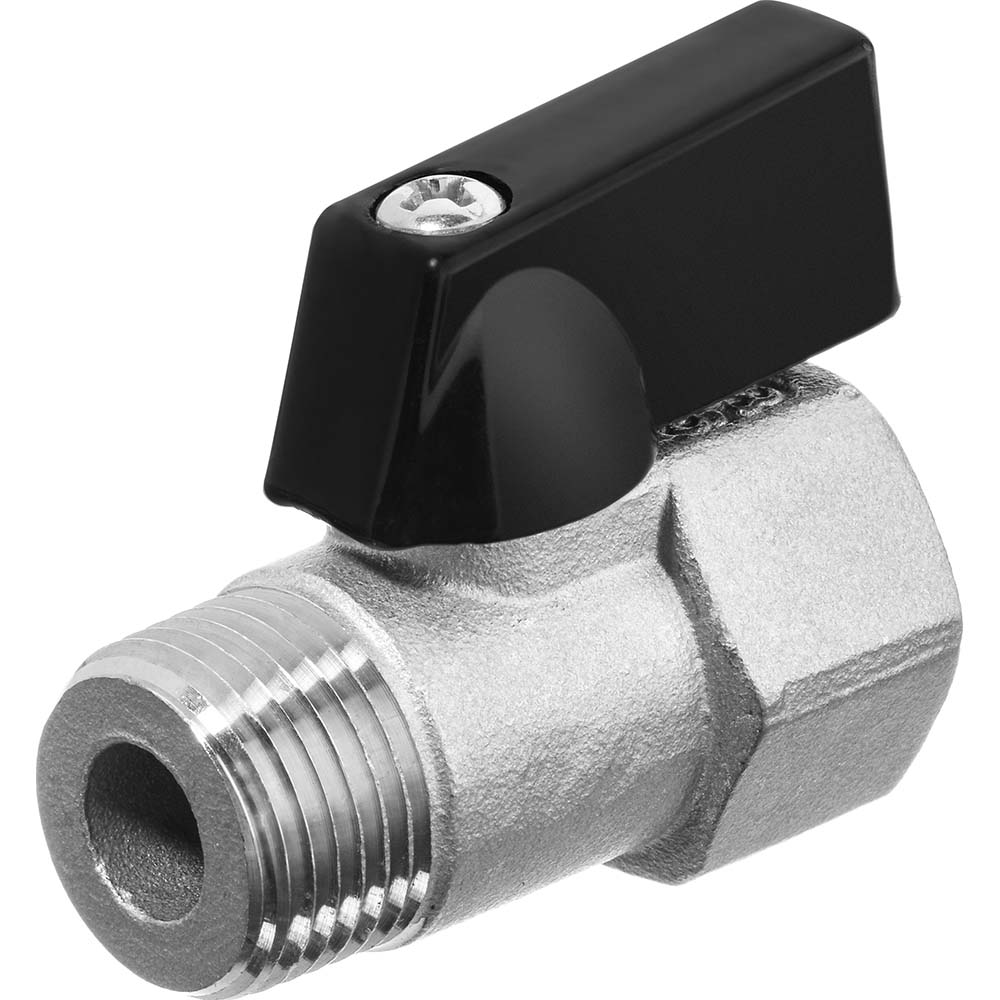USA Industrials Mini Manual Ball Valve: 3/8" Pipe, Standard Port - ZUSA-VLV-69