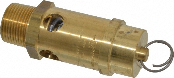 Midwest Control ASME Safety Relief Valve: 3/4" Inlet, 350 CFM, 150 Max psi - 6010DD-150