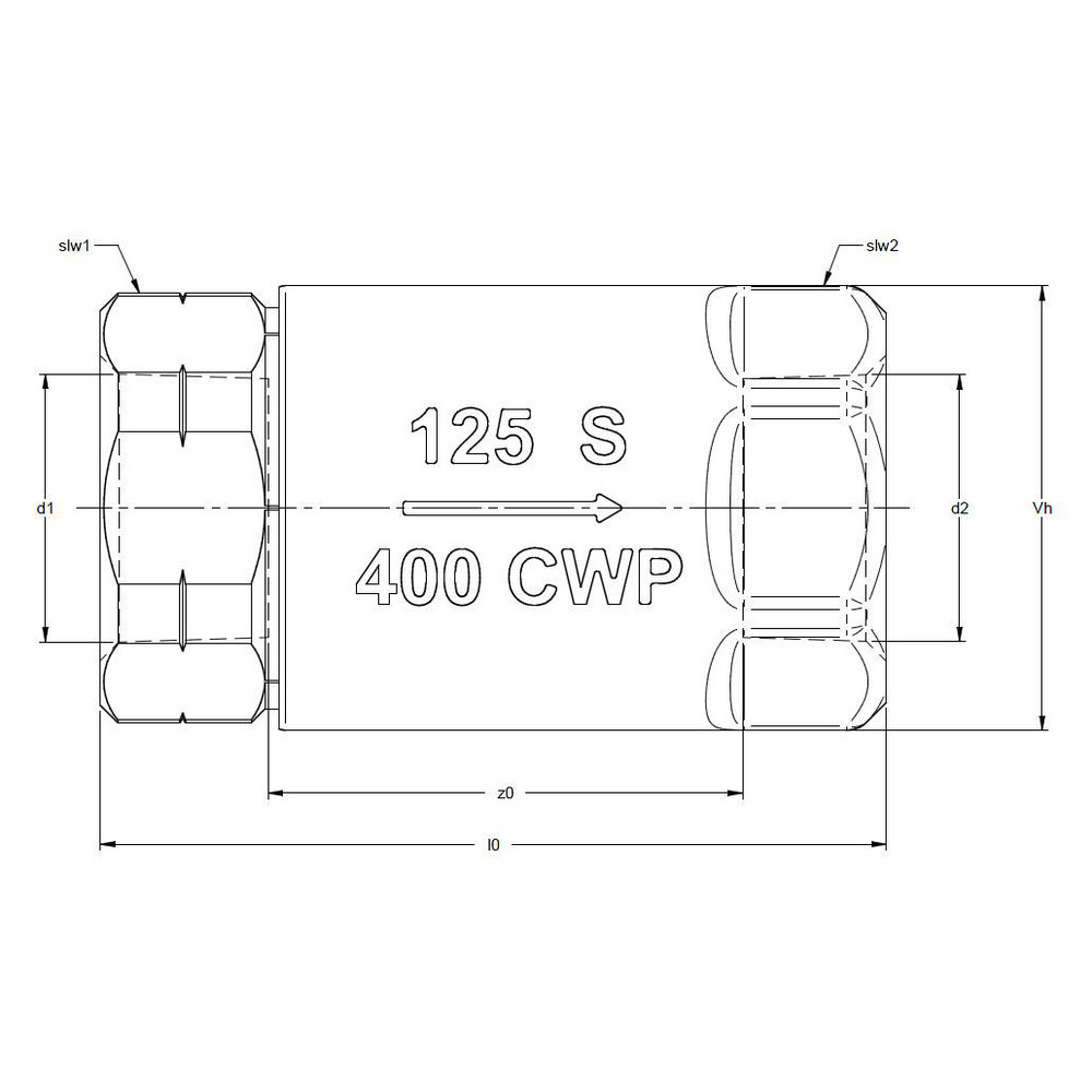 Apollo® Check Valve: 2" Pipe, 400 psi WOG, 125 psi WSP, Bronze - 6110857
