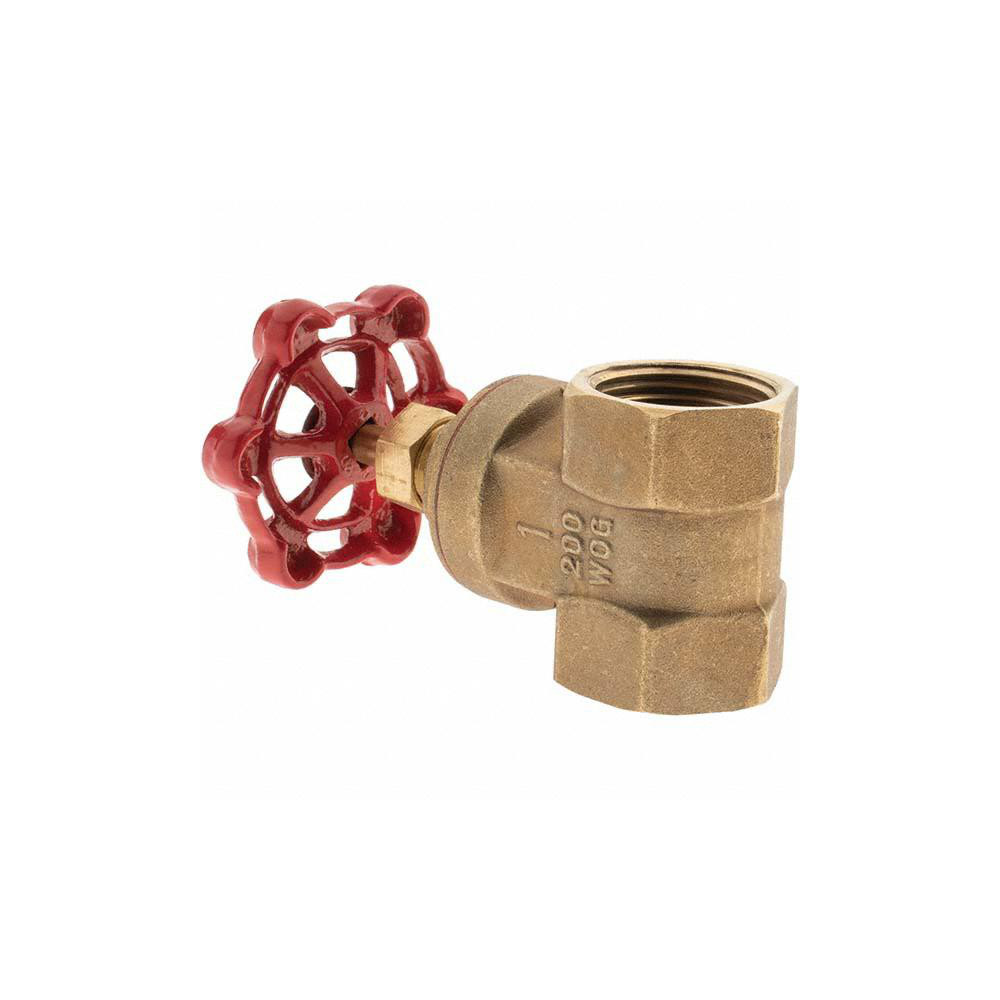 Mueller Industries Gate Valve: Gate, 1" Pipe, FNPT x FNPT, Bronze - 19069