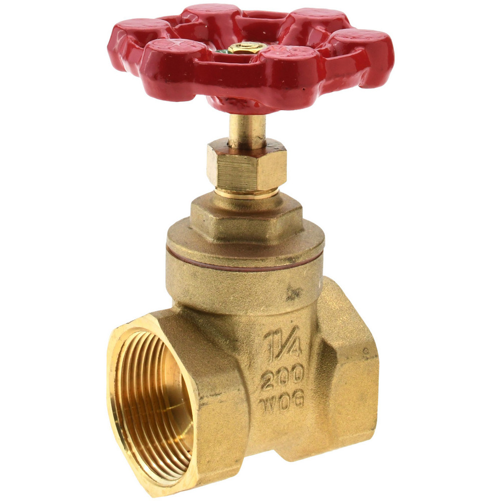 Mueller Industries Gate Valve: Gate, 1" Pipe, FNPT x FNPT, Bronze - 19069