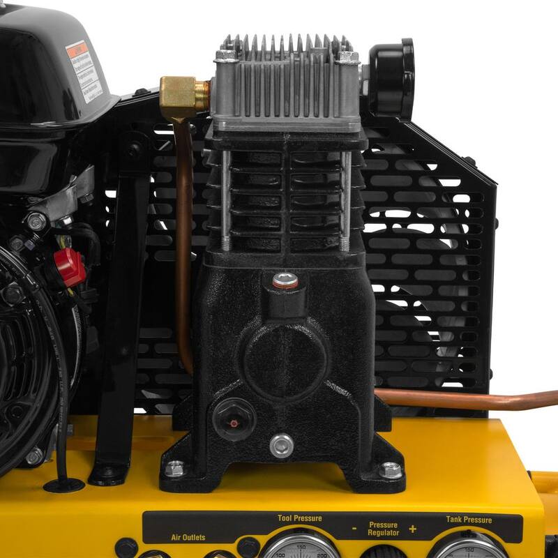 DEWALT 8 Gal. 175 PSI Honda GX160 Gas Powered Wheelbarrow Air Compressor - DXCM081