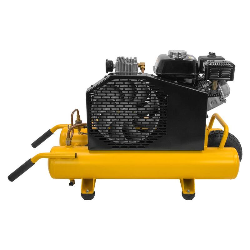 DEWALT 8 Gal. 175 PSI Honda GX160 Gas Powered Wheelbarrow Air Compressor - DXCM081