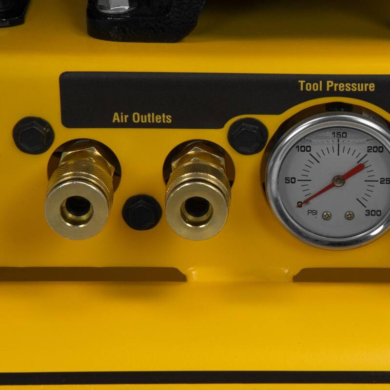DEWALT 8 Gal. 175 PSI Honda GX160 Gas Powered Wheelbarrow Air Compressor - DXCM081