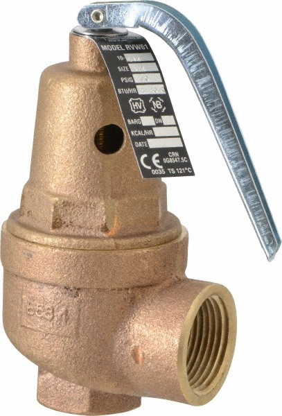 Bell & Gossett Reducing Valve Relief Valve: 3/4" Inlet, 125 Max psi - 110196LF