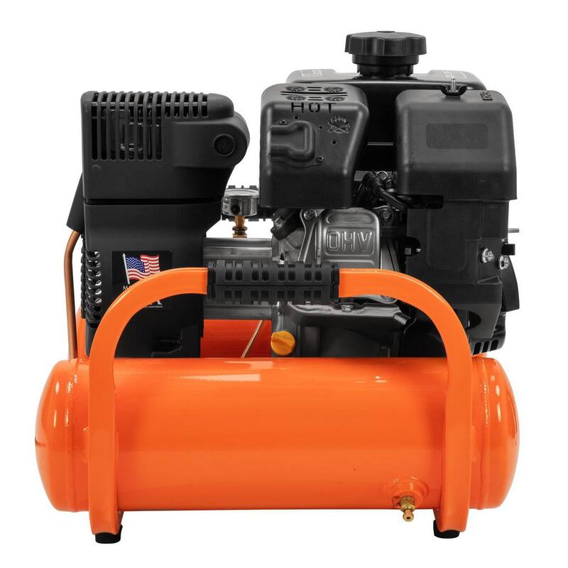 Industrial Air 4 Gal. 155 PSI Kohler Gas Powered Oil Free Portable Air Compressor - CTA6590412