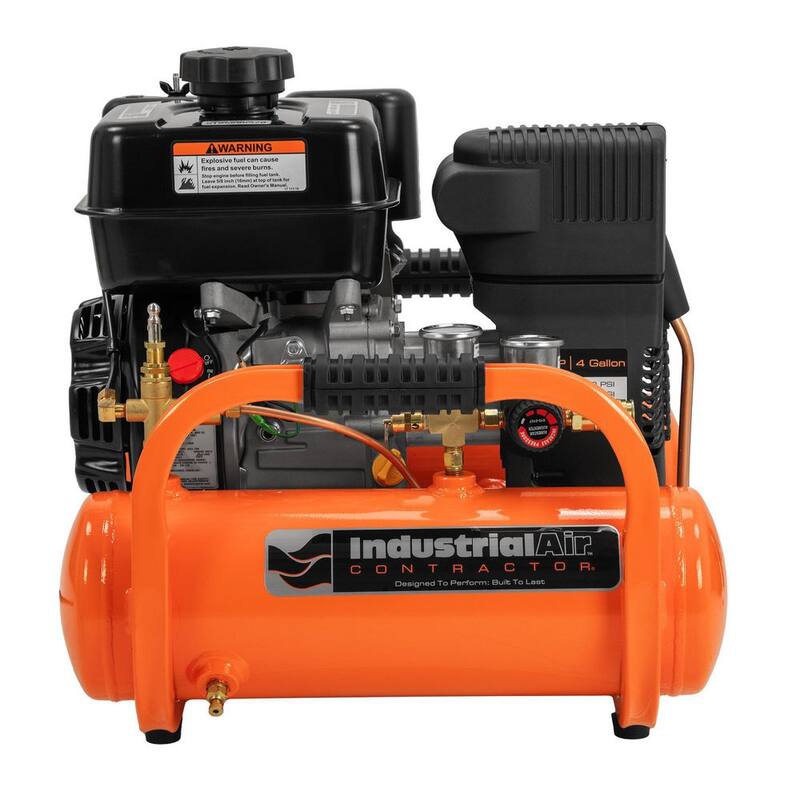 Industrial Air 4 Gal. 155 PSI Kohler Gas Powered Oil Free Portable Air Compressor - CTA6590412