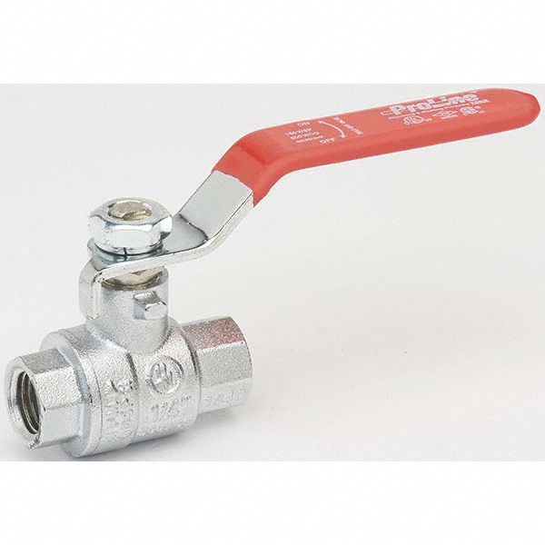 B&K Mueller Packing Gland Manual Ball Valve: 1/4" Pipe, Full Port - 107-821-CP
